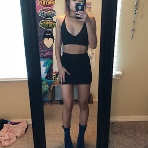 Ribbed Bodycon Skirt